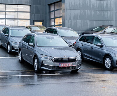 Ontdek de groepslevering van 8 Škoda Octavia Combi modellen aan Centric
