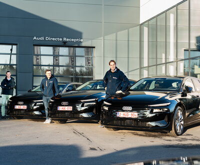 Ontdek de groepslevering van de drie Audi A6 e-tron modellen.