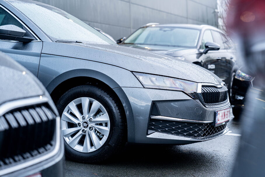 Ontdek de groepslevering van acht Škoda Octavia Combi modellen