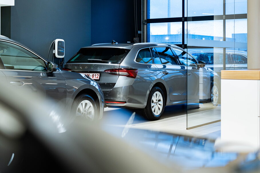 Ontdek de groepslevering van acht Škoda Octavia Combi modellen