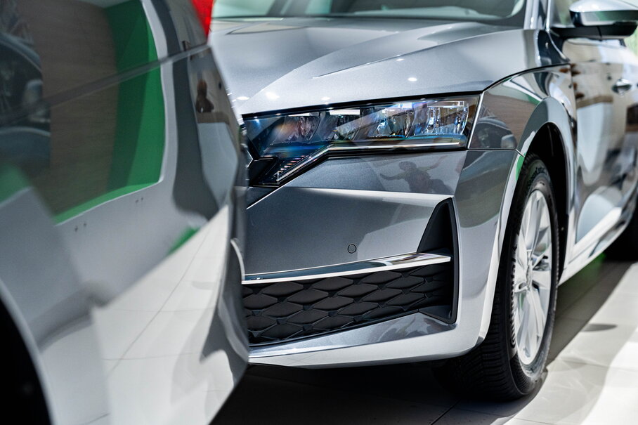 Ontdek de groepslevering van acht Škoda Octavia Combi modellen