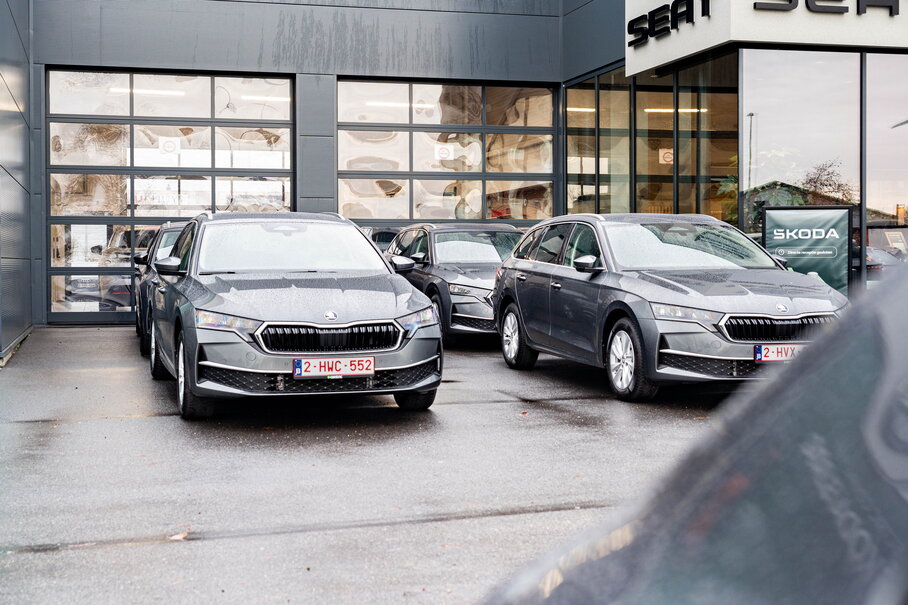 Ontdek de groepslevering van 7 Škoda Octavia Combi modellen