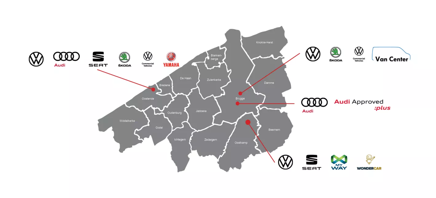 Locaties RAES Autogroep