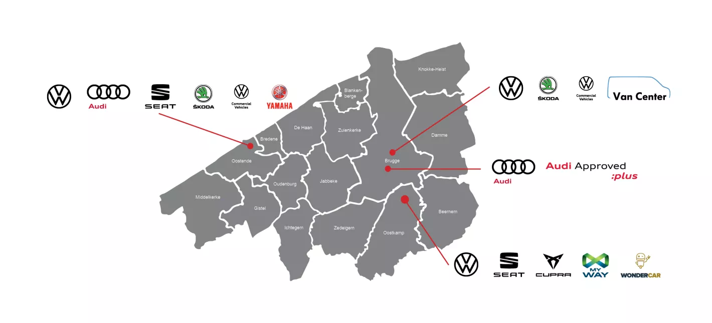 Locaties RAES Autogroep