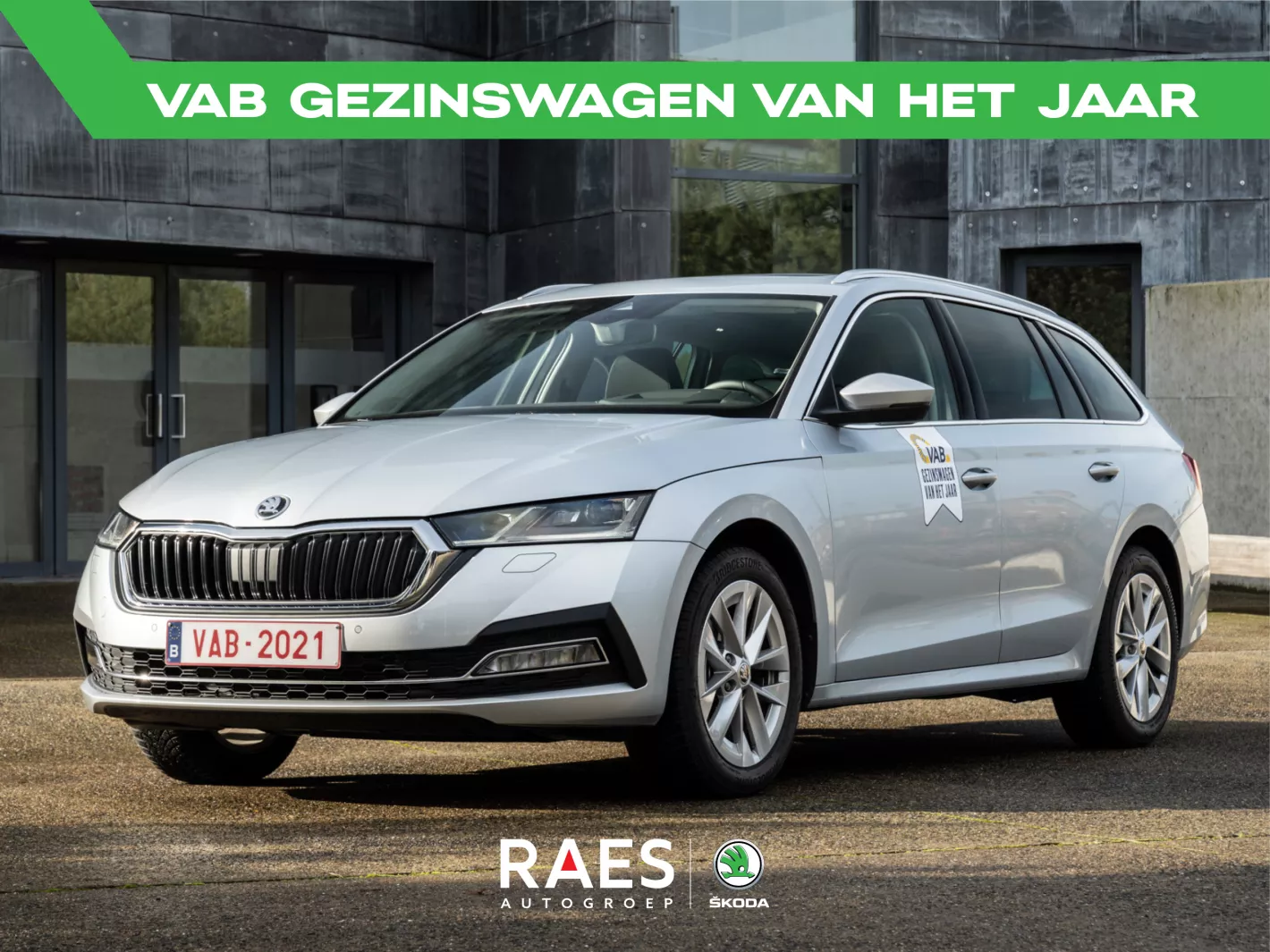 De ŠKODA Octavia Combi werd verkozen tot gezinsauto van het jaar