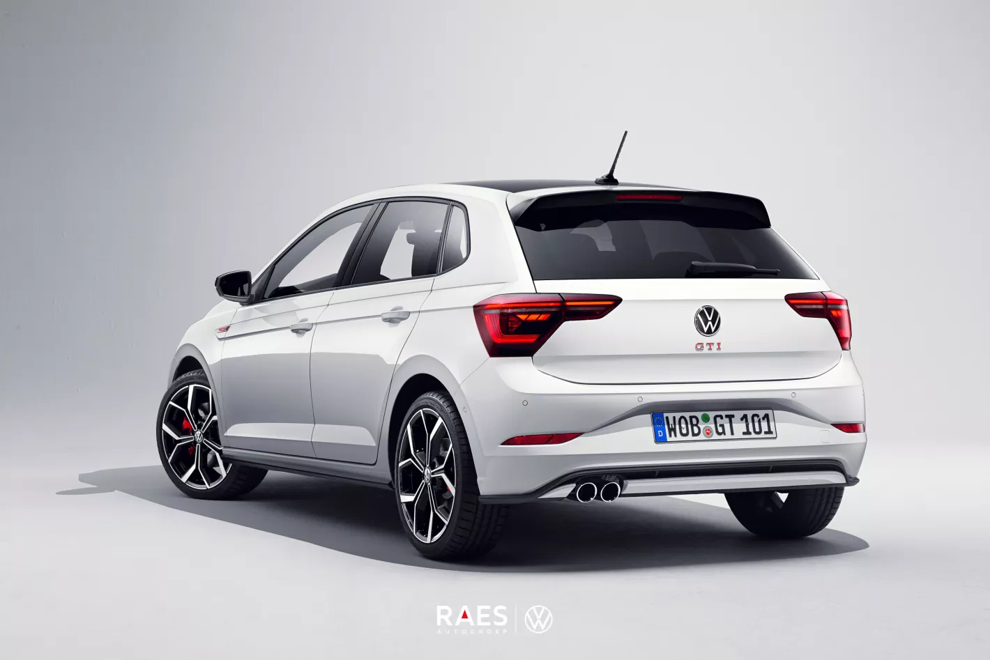 Achteraanzicht van de nieuwe Polo GTI